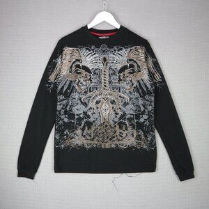 Mecca Grunge Y2K Skull Thermal Youth 18/20 Womens Medium
